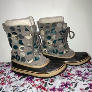 SOREL Leaf Print Waterproof Boots